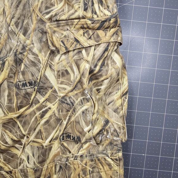 Macks Prairie Wings Shorts 38x10 Camo Cargo Killer Weed Baggy Loose Adjustable - Picture 2 of 15